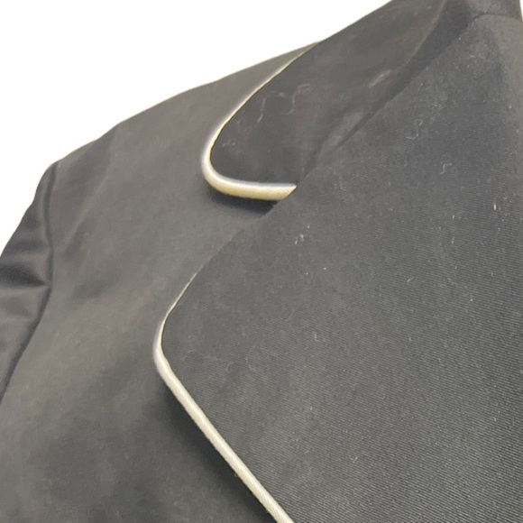 Pendleton NWT womens blazer/ jacket in size 18 black with creamy white piping - Picture 7 of 11